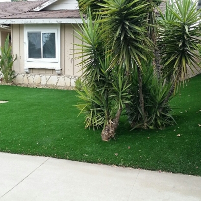 Faux Grass Enigma, Georgia Landscape Rock, Front Yard Design