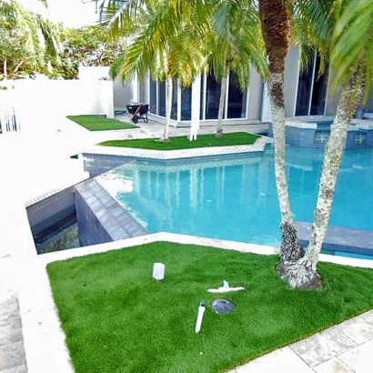 Grass Installation Lilburn, Georgia Backyard Deck Ideas, Backyard Pool