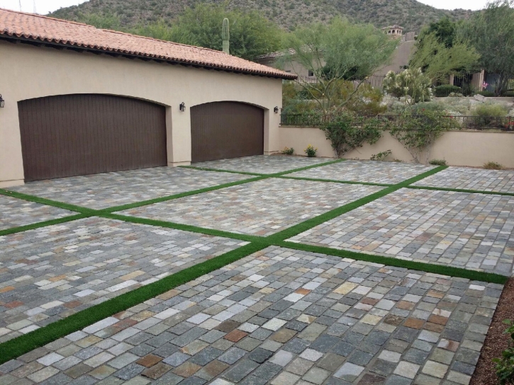 Artificial Grass Brooks, Georgia Paver Patio, Front Yard