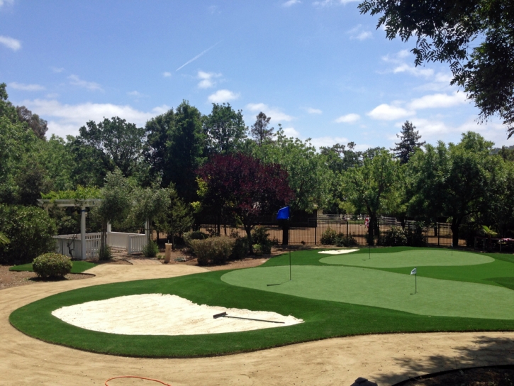 Fake Grass Carpet Country Club Estates, Georgia City Landscape, Front Yard Design